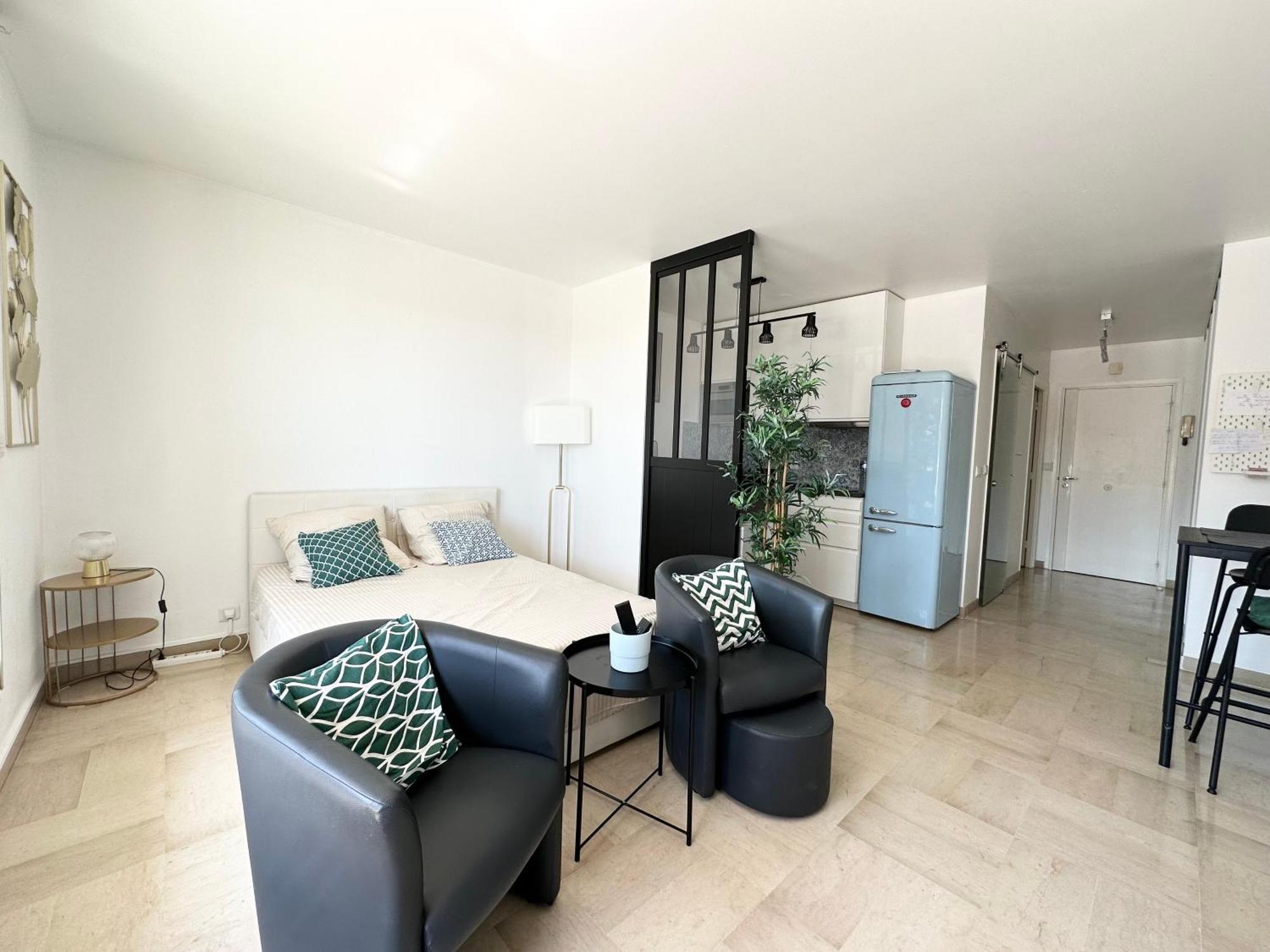 Nice, Grand Studio - Piscine - Terrasse Vue Mer Apartment Ngoại thất bức ảnh